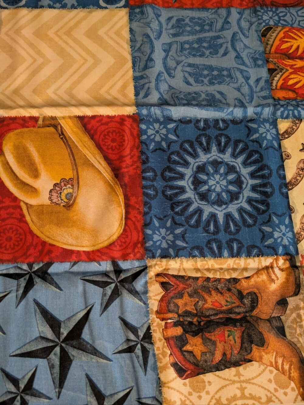 Western Print Cotton Fabric